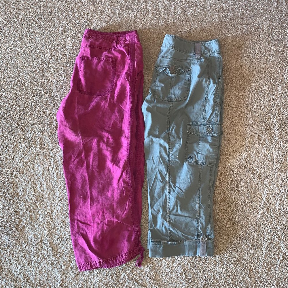 Bundle of 2 Pair of Size 8 Capris